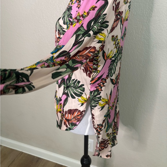 EUC Free People Under The Palms Button Down Shirt - Floral Print - Picture 6 of 8